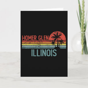 Homer Glen Illinois Lustige Usa Stadt Reise Heim W Karte