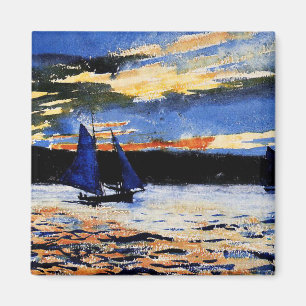 Homer - Gloucester Sunset Postcard Magnet
