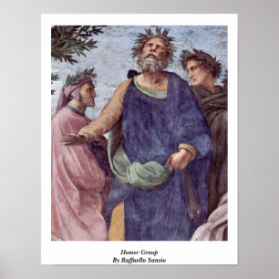 Homer-Gruppe durch Raffaello Sanzio Poster