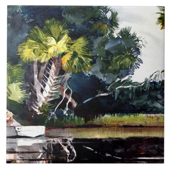 Homer - Homosassa Dschungel Fliese (Vorderseite)