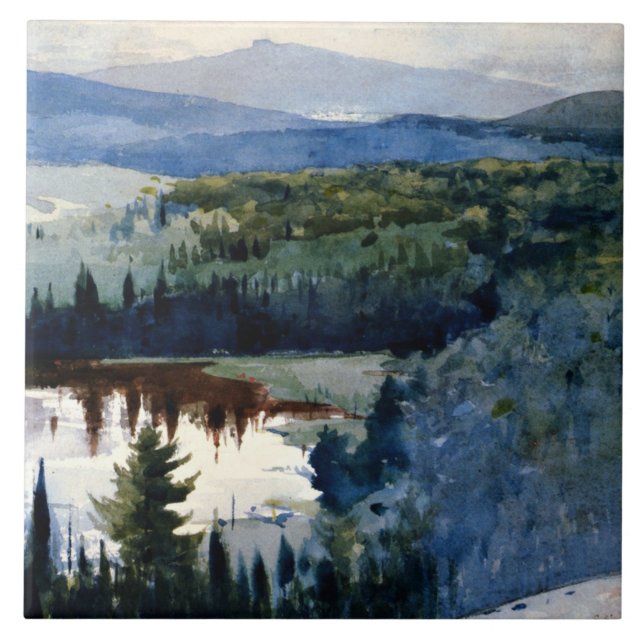 Homer - Indian Village, Adirondacks Fliese (Vorderseite)