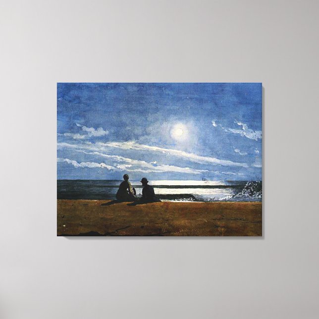 Homer, Mondlicht, Fine Art, Leinwanddruck (Vorderseite)