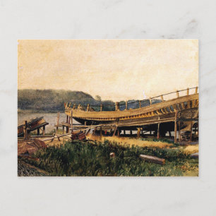 Homer - Schiffbau, Ipswich Postkarte