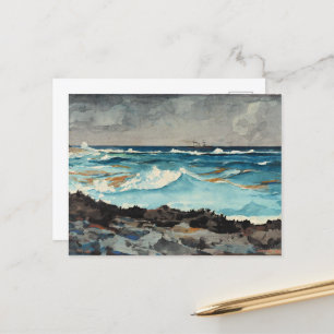 Homer - Shore and Surf, Nassau Postkarte