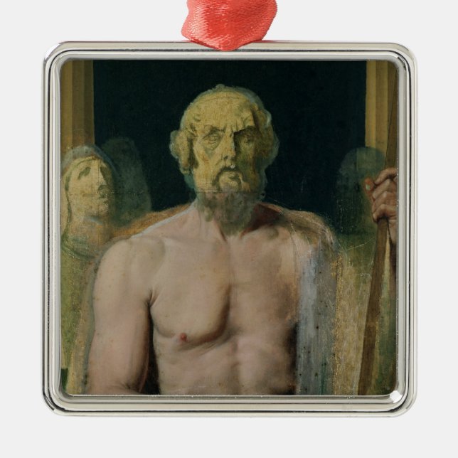 Homer Silbernes Ornament (Vorne)