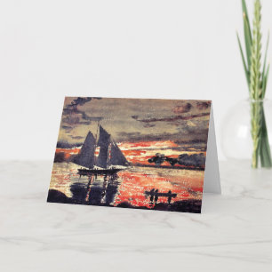 Homer - Sonnencreme, Aquarellmalerei Karte