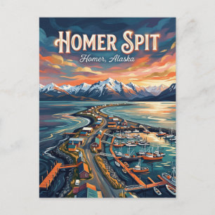 Homer Spit Alaska Postkarte