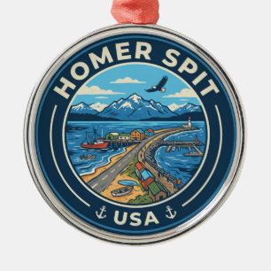 Homer Spit USA Ornament Aus Metall