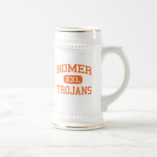 Homer - Trojan - Highschool - Homer Michigan Bierglas