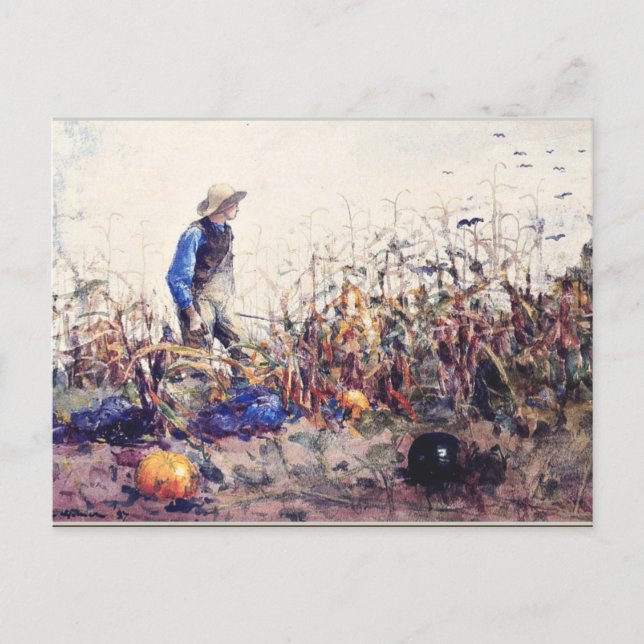 Homer - Unter den Gemüse Postkarte (Vorderseite)