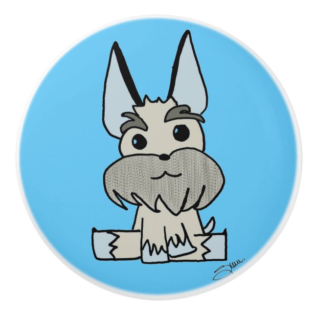 Homero der Hund Keramik Knob Keramikknauf (Vorderseite)