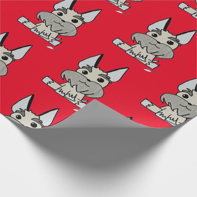 Homero der Hund Wrapping Paper Geschenkpapier (Ecke)