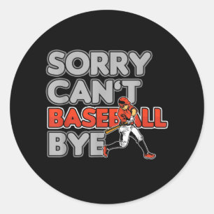 Homerun Baseball Player Softball Batter Pitcher Runder Aufkleber