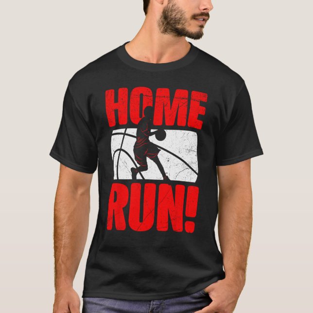 HomeRun Basketball Baseball Mash Up Hilarious Non  T-Shirt (Vorderseite)