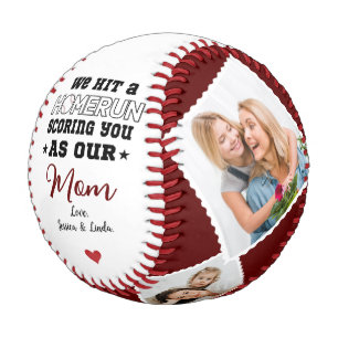 Homerun Mama Muttertag kundenspezifisches Foto von Baseball