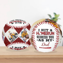 Homerun Vater Custom Foto von Son oder Tochter Baseball