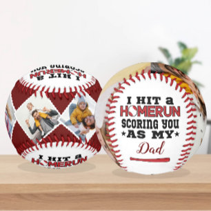 Homerun Vater Custom Foto von Son oder Tochter Baseball