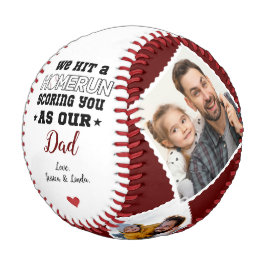 Homerun Vater Vatertag Custom Foto von Kindern Baseball