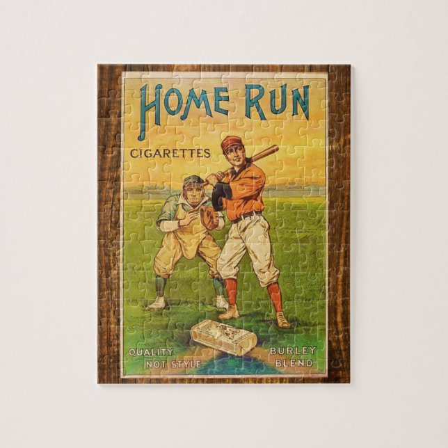 Homerun Zigaretten Baseball Vintage Puzzle (Vertikal)