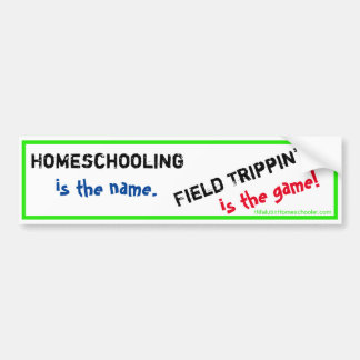 Homeschool Autoaufkleber - Feld Trippin