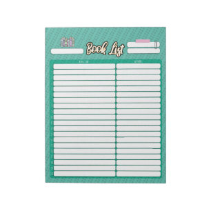 HOMESCHOOL BUCHLISTE NOTIZBLOCK