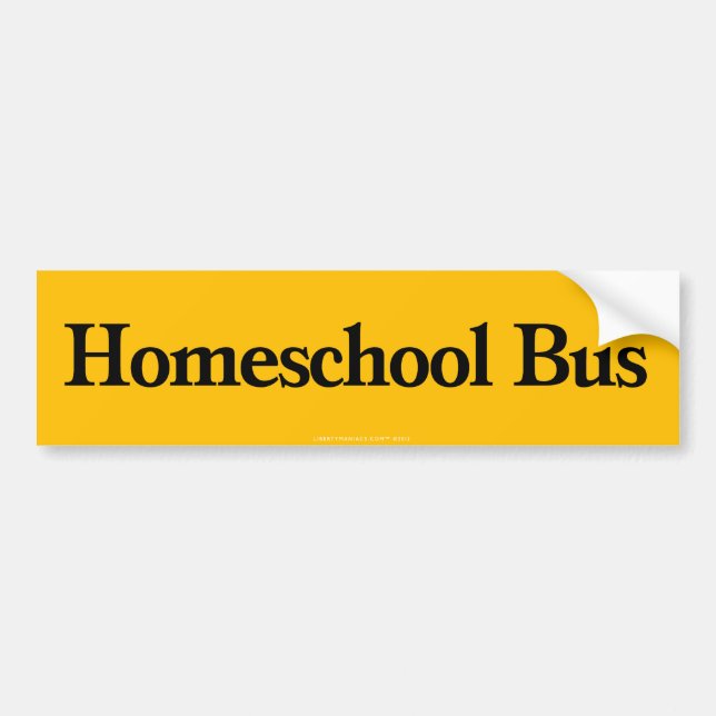 Homeschool Bus Autoaufkleber (Vorne)