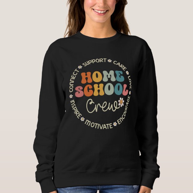 Homeschool Crew Appreciation Week Back to School Sweatshirt (Vorderseite)