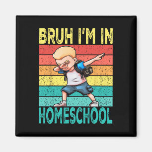 Homeschool-Dabbing-Junge Bruh Ich bin Homeschool-S Magnet
