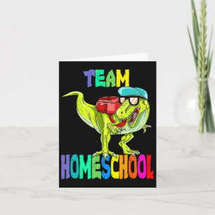 Homeschool Dinosaurier, um zurück in die Schule Karte