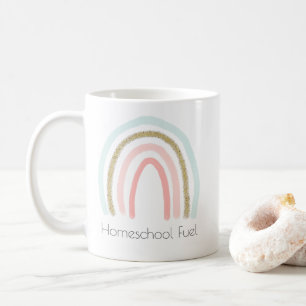 Homeschool Fuel Homeschool Mama Rainbow Glitzer Kaffeetasse