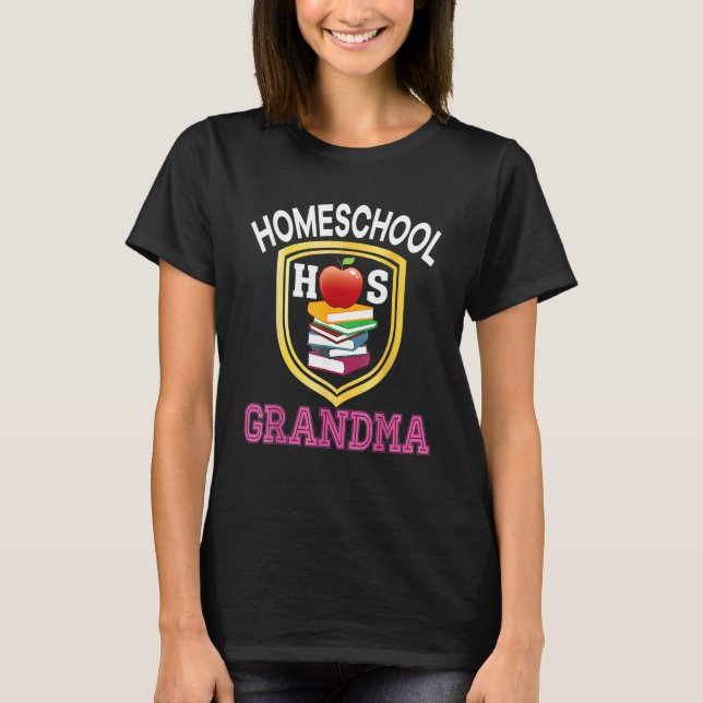 Homeschool Grandma Back To School Mom Dad Kid Stud T-Shirt (Vorderseite)