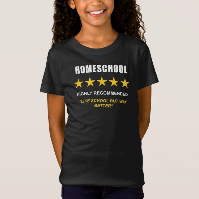 Homeschool - Hoch empfohlen: Funny Sarcastic T-Shirt (Vorderseite)