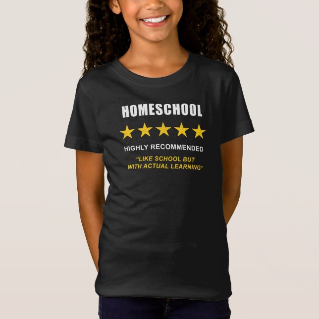 Homeschool - Hoch empfohlen: Funny Sarcastic T-Shirt (Vorderseite)