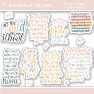 Homeschool Inspirierend Notierungs-Aufkleber Aufkleber