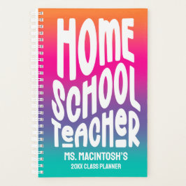 Homeschool Lehrer Colorful Ombre Planer