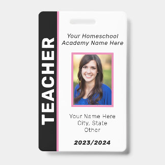 Homeschool-Lehrer-ID-Ausweis Ausweis