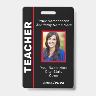 Homeschool-Lehrer-ID-Ausweis Ausweis