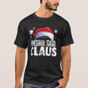Homeschool-Lehrer Santa Claus Weihnachten passend T-Shirt