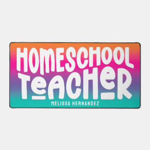 Homeschool-Lehrer Textdesign Farbverlauf Ombre Schreibtischunterlage