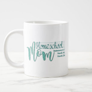 "Homeschool Mama" JUMBO-Tasse mit Anführungszeich