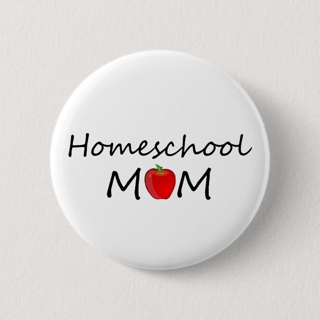 Homeschool Mama-Knopf Button (Vorderseite)