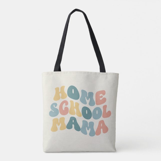 Homeschool Mama Retro Custom Colors (Rückseite)