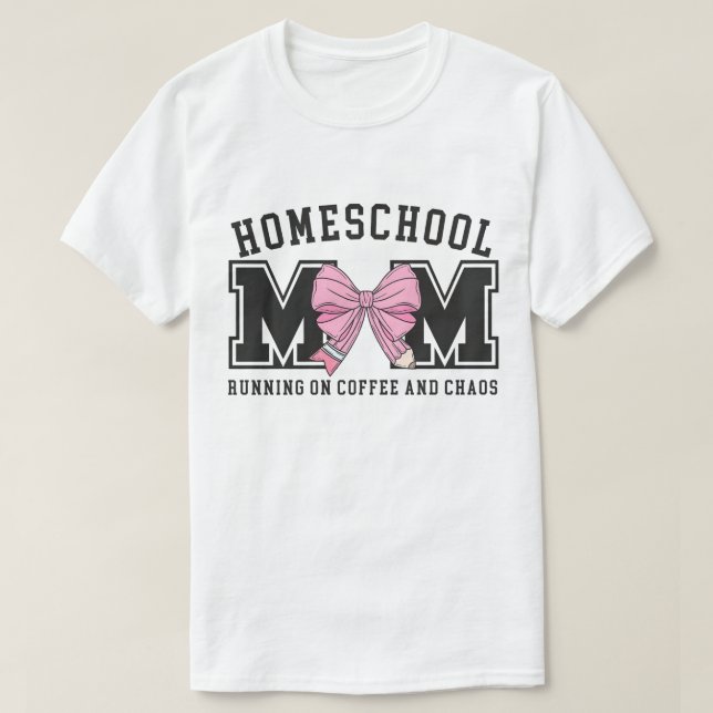 Homeschool-Mama, stolze Lehrmutter T-Shirt (Design vorne)