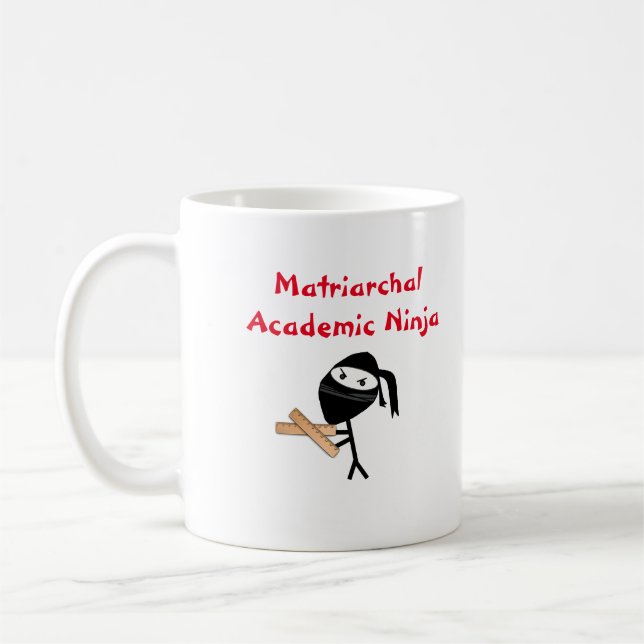 Homeschool Mama-Tasse Academic Ninja Kaffeetasse (Links)