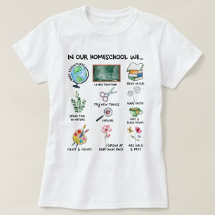 Homeschool Motto Christlich Homeschool Lehrerin T-Shirt