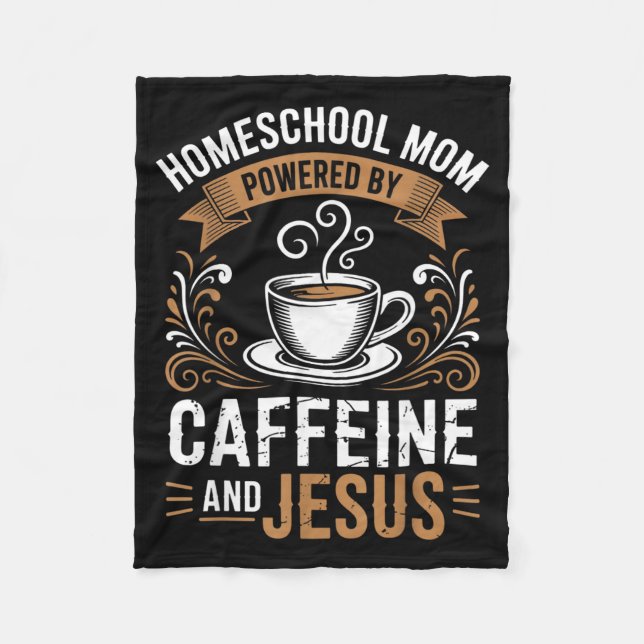 Homeschool-Mutter angetrieben Fleecedecke (Vorderseite)