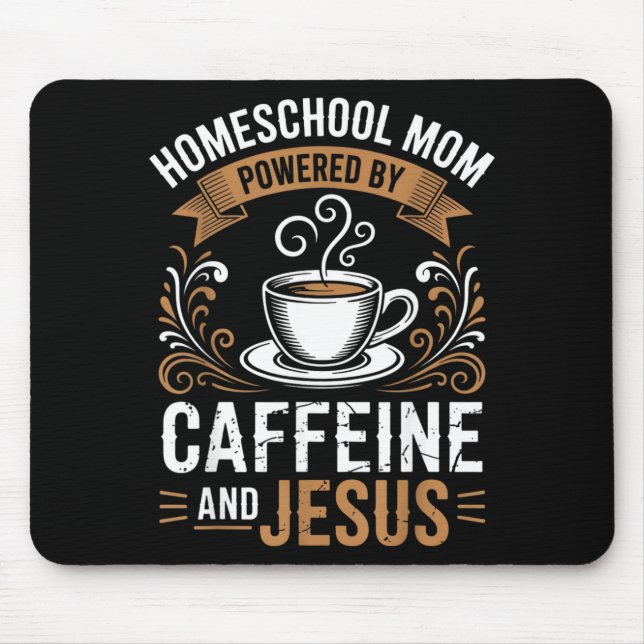 Homeschool-Mutter angetrieben Mousepad (Vorne)