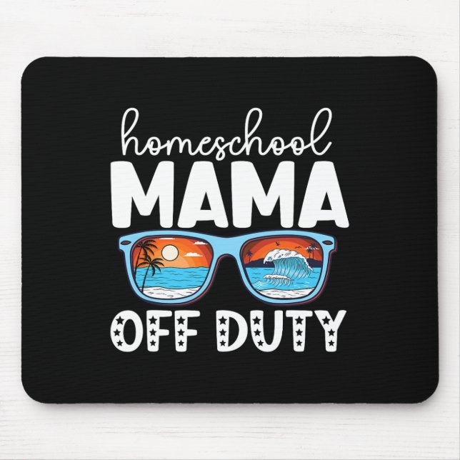 Homeschool-Mutter außer Dienst glücklich letzter S Mousepad (Vorne)