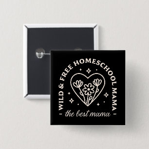 Homeschool Mutter, die zu Hause unterrichtet, best Button