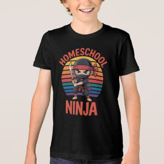 : Homeschool Ninja Kids - Niedlich Chibi Ninja Tri-Blend Shirt